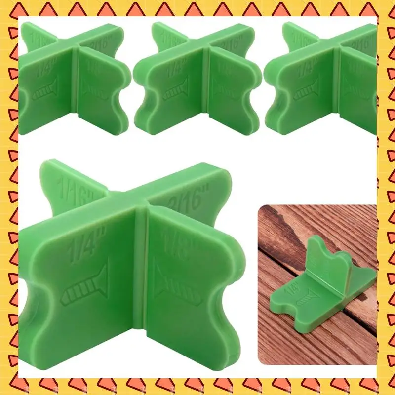 A008 4 Pcs ABS Deck Spacer Tool 4 Thicknesses Deck Board Spacers(1/16", 1/8", 3/16", 1/4") Green Deck Spacers Assorted 4PCS
A008 4 Pcs ABS Deck Spacer Tool 4 Thicknesses Deck Board Spacers(1/16", 1/8", 3/16", 1/4") Green Deck Spacers Assorted 4PCS