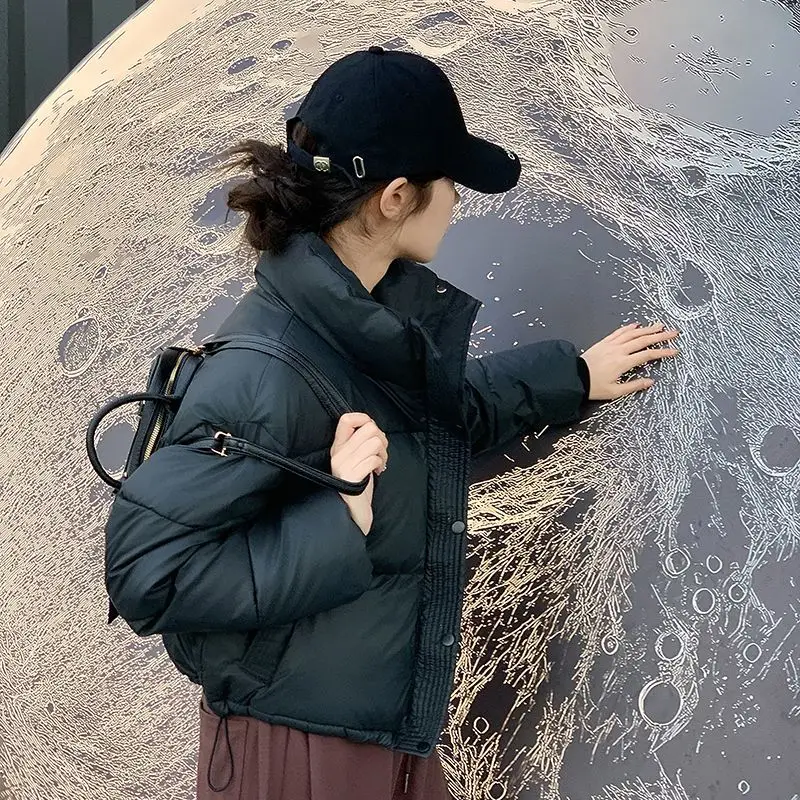 Winter Women Clothes Korean Fashion Cotton-padded Jacket Cropped Jackets Parkas Warm Stand Collar Cold Coat Zipper Puffer Jacket
Winter Women Clothes Korean Fashion Cotton-padded Jacket Cropped Jackets Parkas Warm Stand Collar Cold Coat Zipper Puffer Jacket