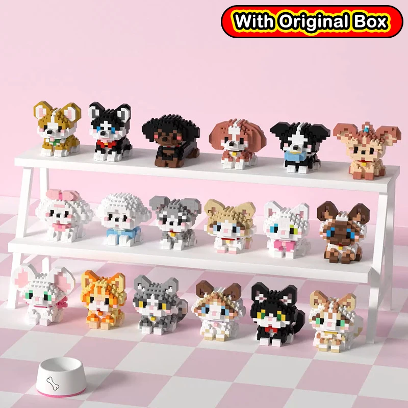 Cute Pet Cat Dog Animal Building Blocks Mini Micro Bricks DIY Assemble Model Educational Toys For Kids Birthday Gifts Girl Decor
Cute Pet Cat Dog Animal Building Blocks Mini Micro Bricks DIY Assemble Model Educational Toys For Kids Birthday Gifts Girl Decor