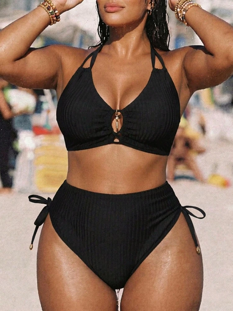 Plus Size High Waist Bikini Women's Push Up Large Size Swimsuit 2025 Summer Mujer Big Size Tummy Control Swimwear Bikini Sets
Plus Size High Waist Bikini Women's Push Up Large Size Swimsuit 2025 Summer Mujer Big Size Tummy Control Swimwear Bikini Sets