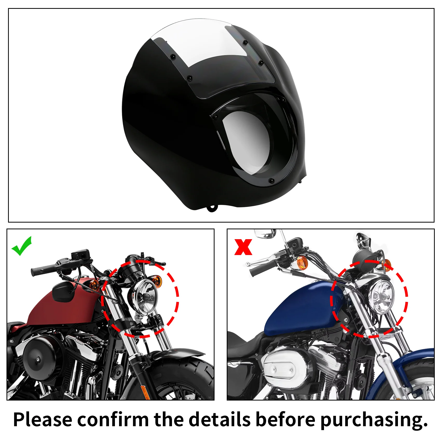 Smoke/Clear Quarter Fairing Windshield For Harley Sportster XL 883 XL 1200 1988-2012 Dyna Fat Bob 1995-2005 FXR 1986-1994 1993
Smoke/Clear Quarter Fairing Windshield For Harley Sportster XL 883 XL 1200 1988-2012 Dyna Fat Bob 1995-2005 FXR 1986-1994 1993
