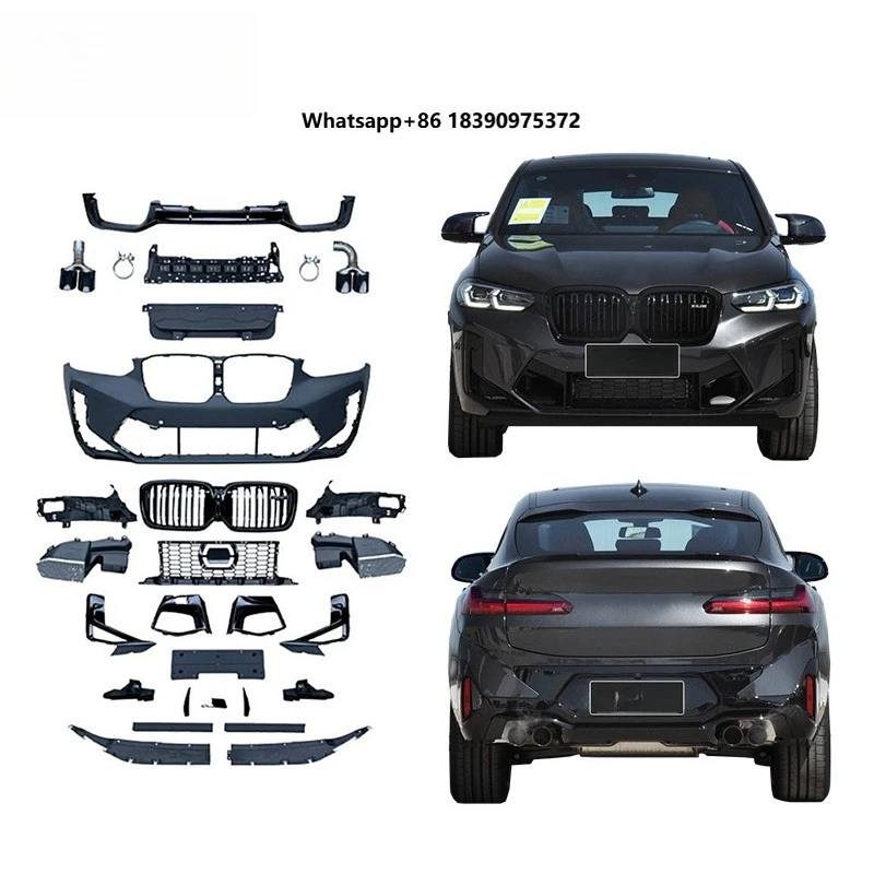 For 2022-2024 X4 G02 Sport Version Upgrade X4M Bodykit Front Bumper ACC Grille Diffuser Exhaust Tip Wholesale Price Hot Sale
For 2022-2024 X4 G02 Sport Version Upgrade X4M Bodykit Front Bumper ACC Grille Diffuser Exhaust Tip Wholesale Price Hot Sale