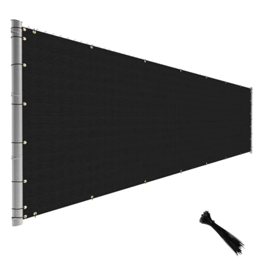 Fence Privacy Screen Black 4 Feet x 50 Feet Outdoor Shade Cloth with Grommets 150 GSM Temporary Fence Cover with Zipties Mesh N
Fence Privacy Screen Black 4 Feet x 50 Feet Outdoor Shade Cloth with Grommets 150 GSM Temporary Fence Cover with Zipties Mesh N