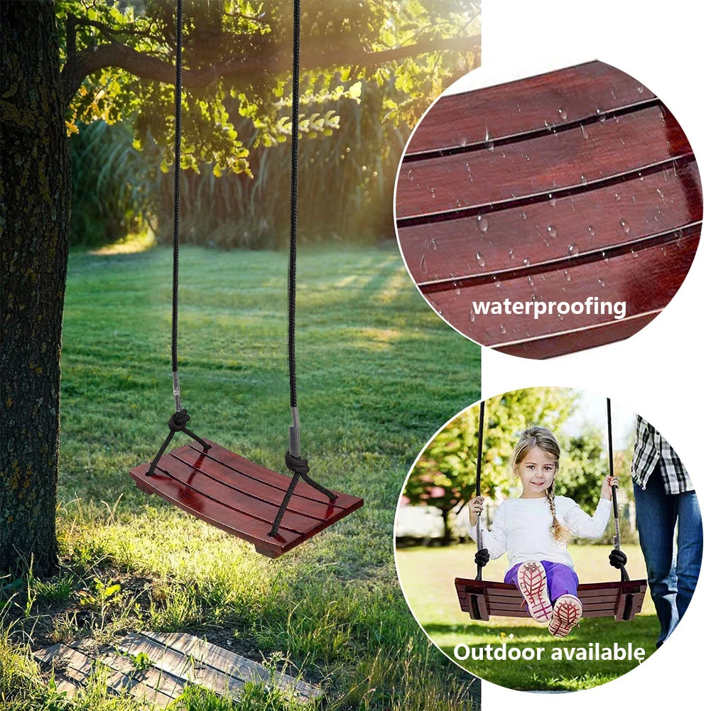 Solid Wood Swing One Seat Simple Swing 440Lbs Wooden Swing Seat Outdoor Rope Swing Adjustable Rope Length Curved Swing for Kids
Solid Wood Swing One Seat Simple Swing 440Lbs Wooden Swing Seat Outdoor Rope Swing Adjustable Rope Length Curved Swing for Kids