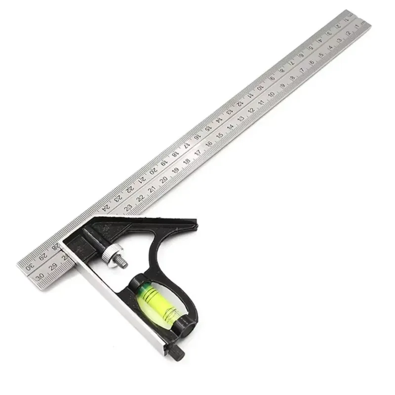 45 / 90 Degree with Bubble Level Multifunctional Gauge Measuring Tools 300Mm Adjustable Combination Square Angle Ruler
45 / 90 Degree with Bubble Level Multifunctional Gauge Measuring Tools 300Mm Adjustable Combination Square Angle Ruler