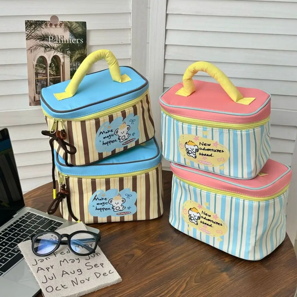 Lovely Multi Functional Cute Makeup Bag Large Capacity Cartoon Puppy Handheld Cosmetic Case Square Zipper Lunch Bag Outdoor 
Lovely Multi Functional Cute Makeup Bag Large Capacity Cartoon Puppy Handheld Cosmetic Case Square Zipper Lunch Bag Outdoor