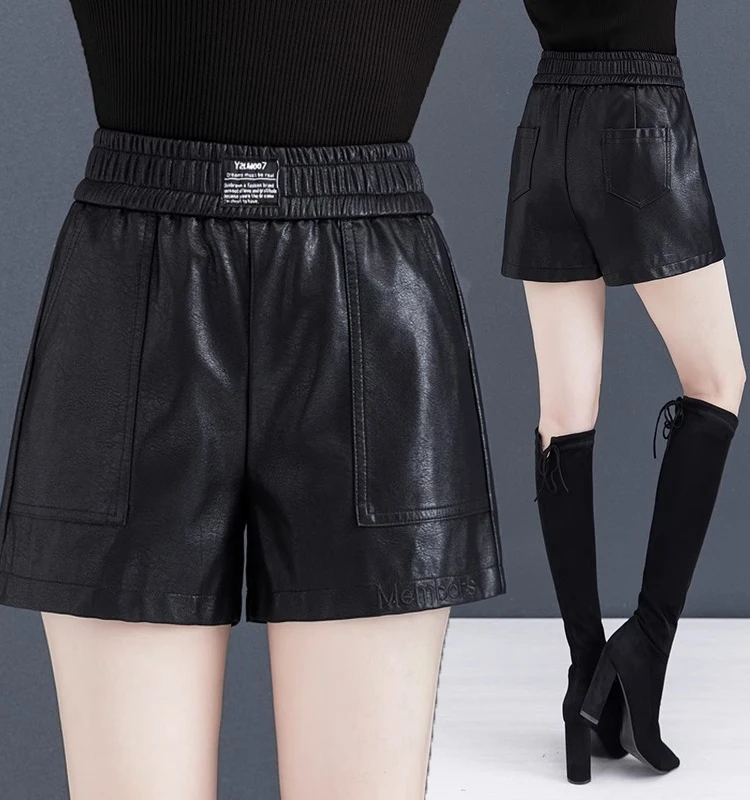 Брюки из черной искусственной кожи с высокой талией, эластичным поясом, имитирующие кожу, для активного отдыха, базовый слой, брюки-кюлоты, для поездок на работу, стильные
Брюки из черной искусственной кожи с высокой талией, эластичным поясом, имитирующие кожу, для активного отдыха, базовый слой, брюки-кюлоты, для поездок на работу, стильные