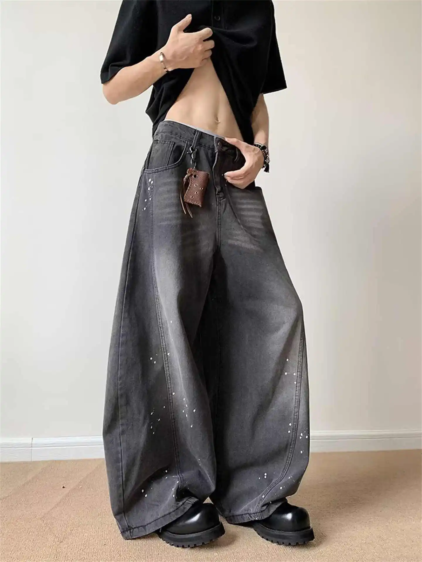 Women Blue Y2k Baggy Straight Jeans Harajuku Vintage Boyfriend Denim Trousers Japanese 2000s Style Jeans Pants Oversize Clothes
Women Blue Y2k Baggy Straight Jeans Harajuku Vintage Boyfriend Denim Trousers Japanese 2000s Style Jeans Pants Oversize Clothes