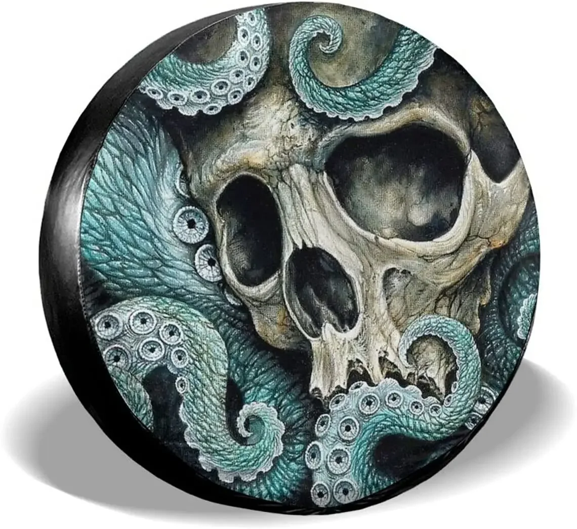 Delumie Skull Octopus Polyester rv Spare tire Covers Bling car Accessories for Women Universal Fit for Trailer Rv SUV Truck
Delumie Skull Octopus Polyester rv Spare tire Covers Bling car Accessories for Women Universal Fit for Trailer Rv SUV Truck