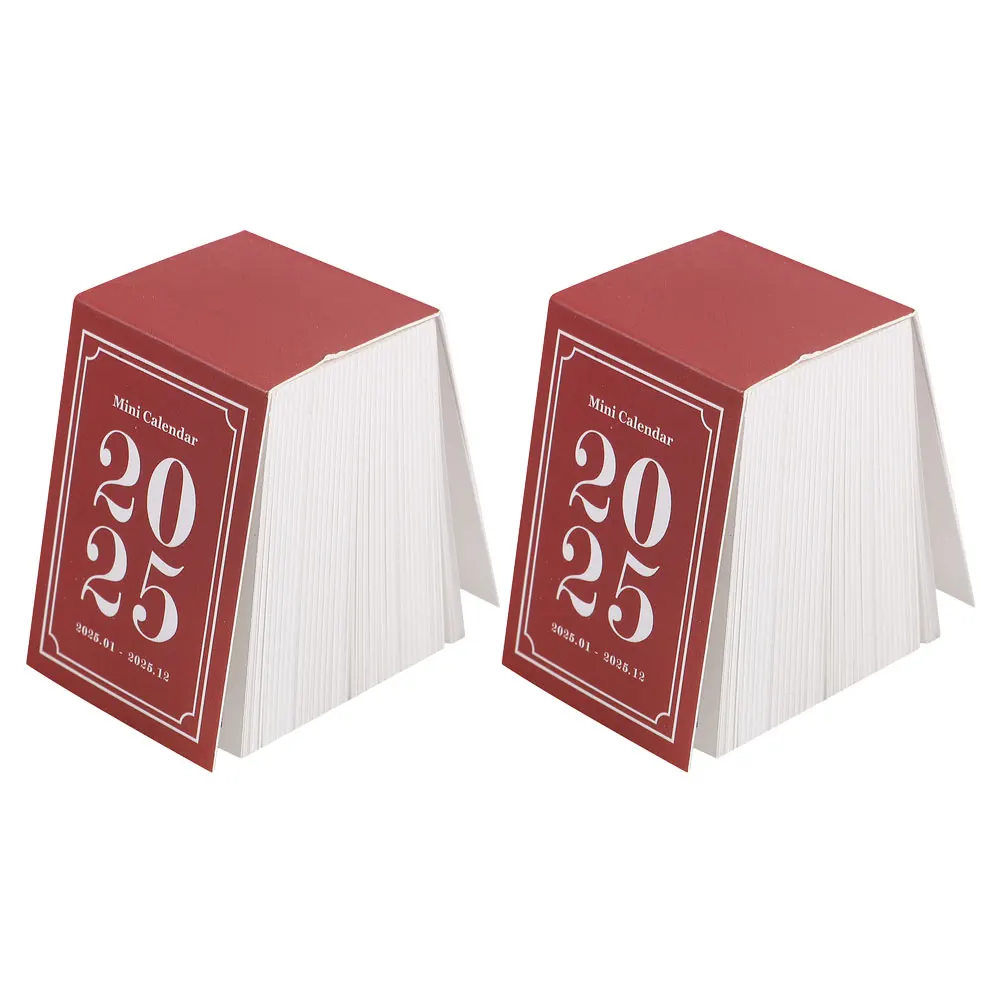 2 Pcs Retro Mini Calendar Vintage Desk Planner 2025 Tear Off Daily Schedule Home Office Table Agenda Sturdy Clear
2 Pcs Retro Mini Calendar Vintage Desk Planner 2025 Tear Off Daily Schedule Home Office Table Agenda Sturdy Clear
