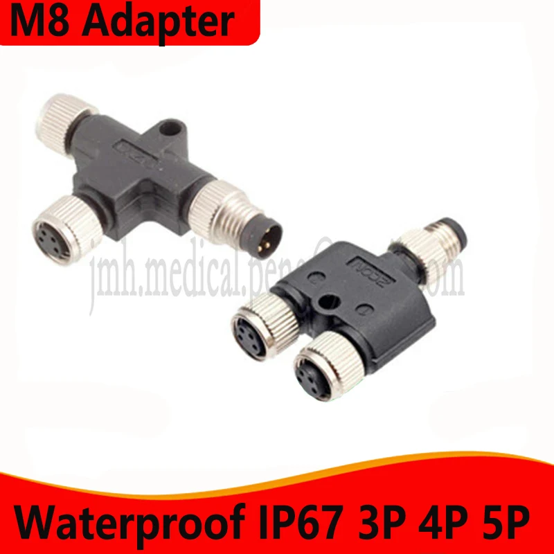 M8 Metal IP67 T/Y/I Shape Male To Female 3 4 5B Pin Conversion Aviation Plug Sensor Connector M8 to M8 Waterproof Cable Adapter
M8 Metal IP67 T/Y/I Shape Male To Female 3 4 5B Pin Conversion Aviation Plug Sensor Connector M8 to M8 Waterproof Cable Adapter