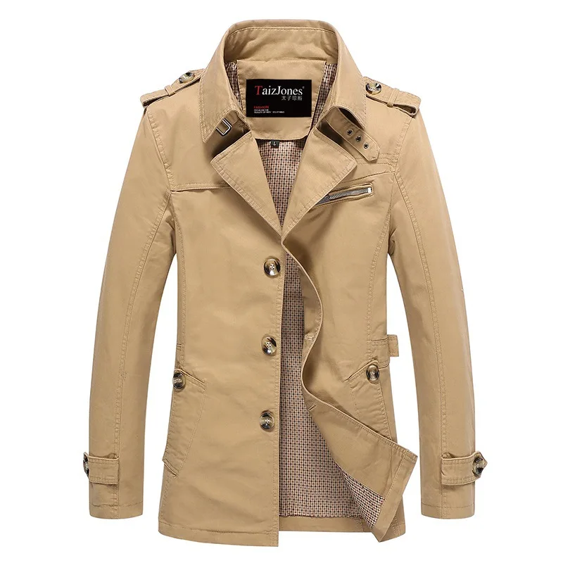 Business Casual Men's Long Cotton Spring Autumn Jacket Metal Decorated Pure Cotton Fashionable Korean Large Size Men's Clothing
Business Casual Men's Long Cotton Spring Autumn Jacket Metal Decorated Pure Cotton Fashionable Korean Large Size Men's Clothing