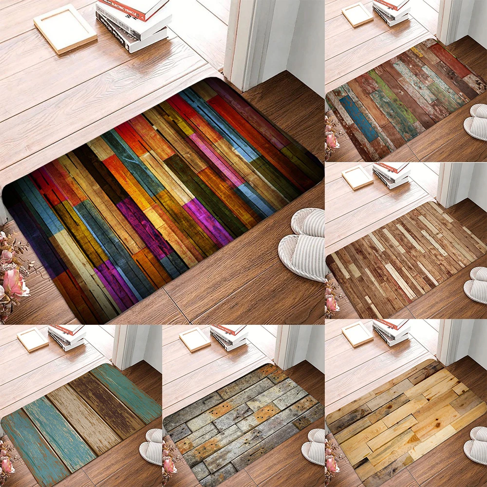 Non-Slip Washable Doormat Welcome Mat with Wood stripe Pattern Rug for Home Garden and Living Spaces Machine Carpet
Non-Slip Washable Doormat Welcome Mat with Wood stripe Pattern Rug for Home Garden and Living Spaces Machine Carpet
