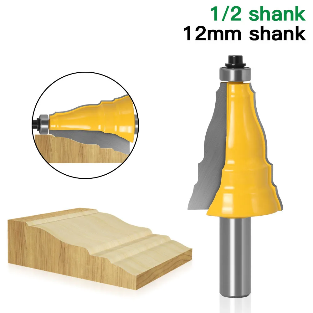 1PC 1/2" 12.7MM Shank Milling Cutter Wood Carving Door & Window Casing Router Bit Line Knife Woodworking Tenon Cutter For Wood
1PC 1/2" 12.7MM Shank Milling Cutter Wood Carving Door & Window Casing Router Bit Line Knife Woodworking Tenon Cutter For Wood