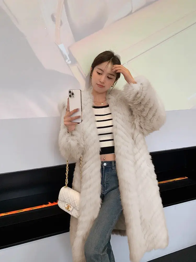 New Navy Collar Faux Fur Coat Womens Clothing Overcoat 2024 Winter Jackets Plus Velvet Thicken Parkas Female Long Slim Outwear
New Navy Collar Faux Fur Coat Womens Clothing Overcoat 2024 Winter Jackets Plus Velvet Thicken Parkas Female Long Slim Outwear