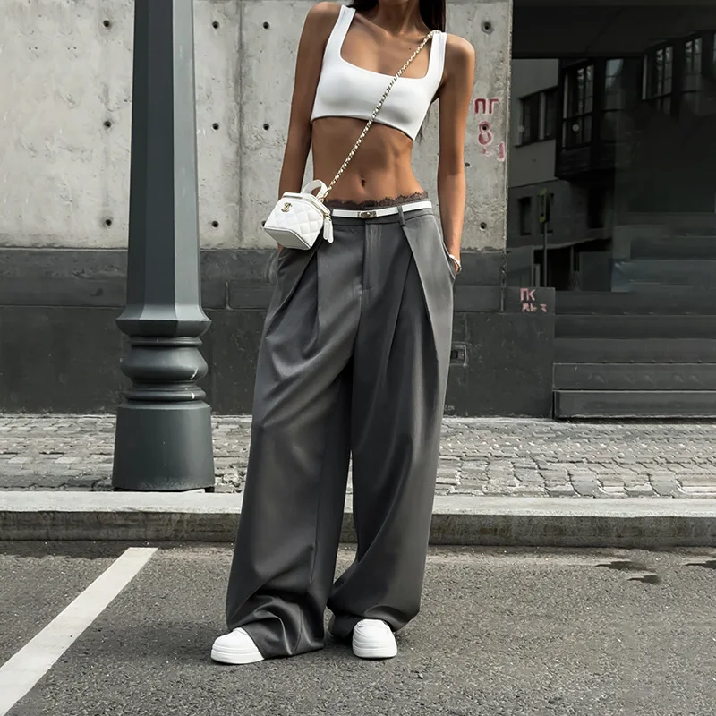 Autumn 2024 New European and American Style Street Elegant All-match Lace Lace Loose Suit Trousers Women
Autumn 2024 New European and American Style Street Elegant All-match Lace Lace Loose Suit Trousers Women