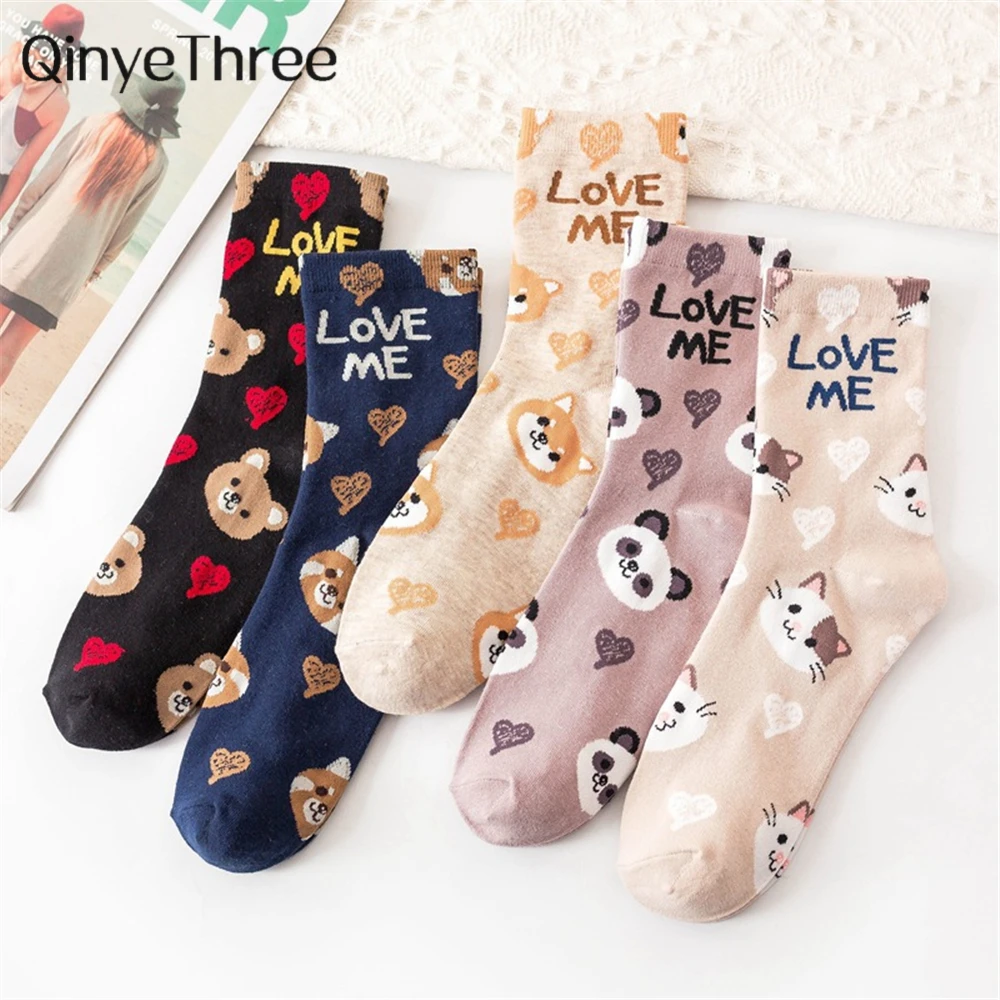 Cute Animal Korean Style Women Cat Panda Dog Bear Cartoon Socks Soft Cotton Casual Sport Streetwear Dropship
Cute Animal Korean Style Women Cat Panda Dog Bear Cartoon Socks Soft Cotton Casual Sport Streetwear Dropship