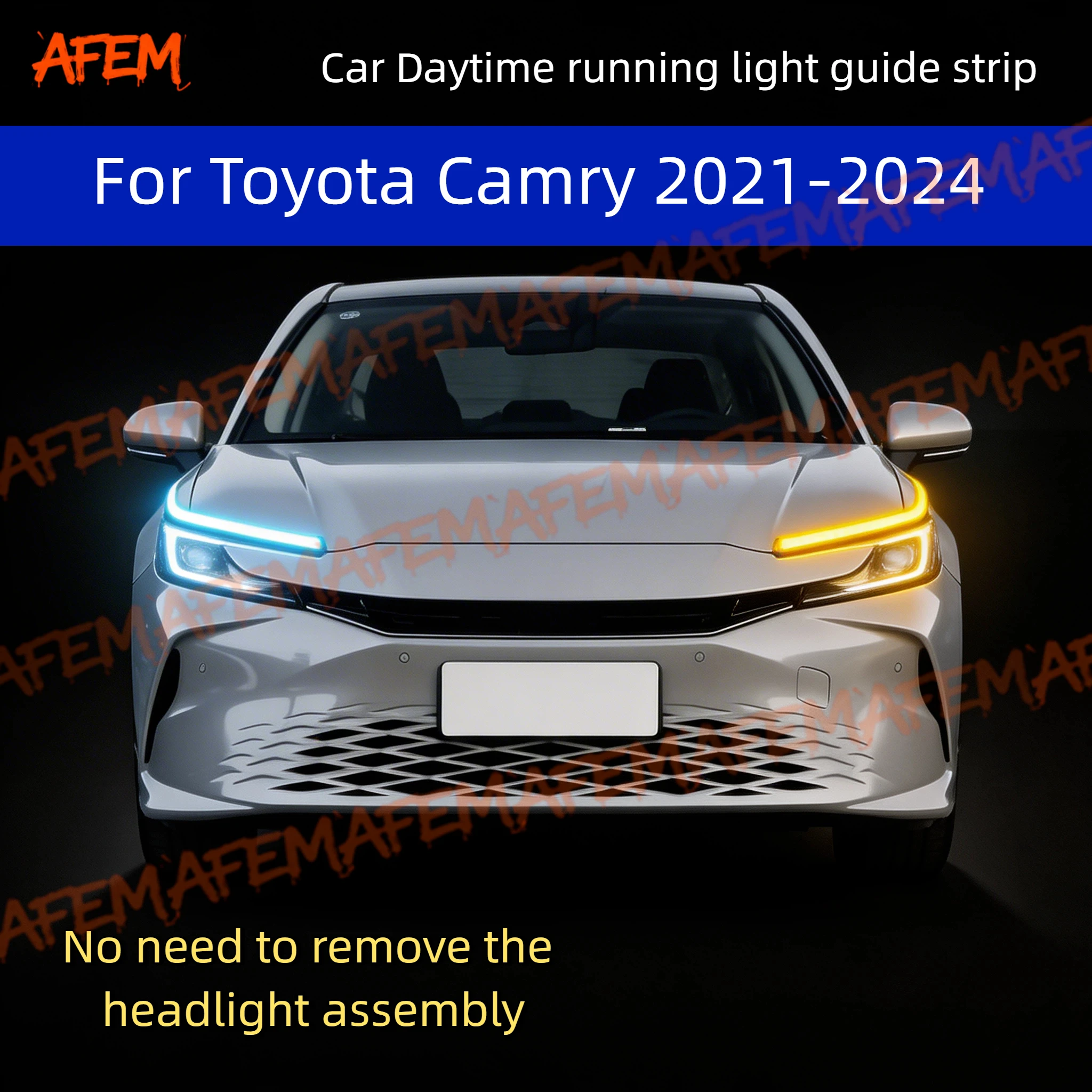 2Pcs 12V Led Guide Strip Headlight For Car Daytime Running Lights Turn Signal Bulb DRL For Toyota Camry 2021-2024
2Pcs 12V Led Guide Strip Headlight For Car Daytime Running Lights Turn Signal Bulb DRL For Toyota Camry 2021-2024