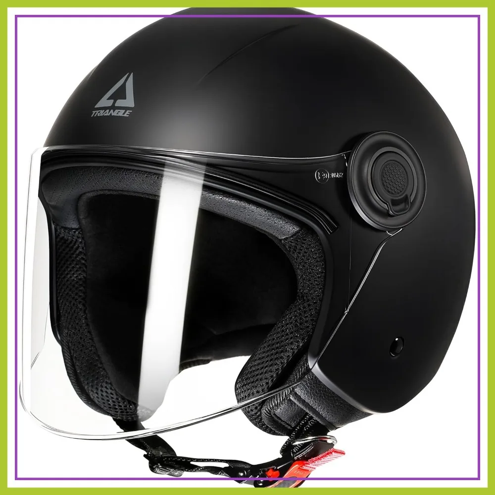 Open Face Motorcycle Helmet Retro 3/4 Helmet with Clear Visor DOT Approved Men Women
Open Face Motorcycle Helmet Retro 3/4 Helmet with Clear Visor DOT Approved Men Women