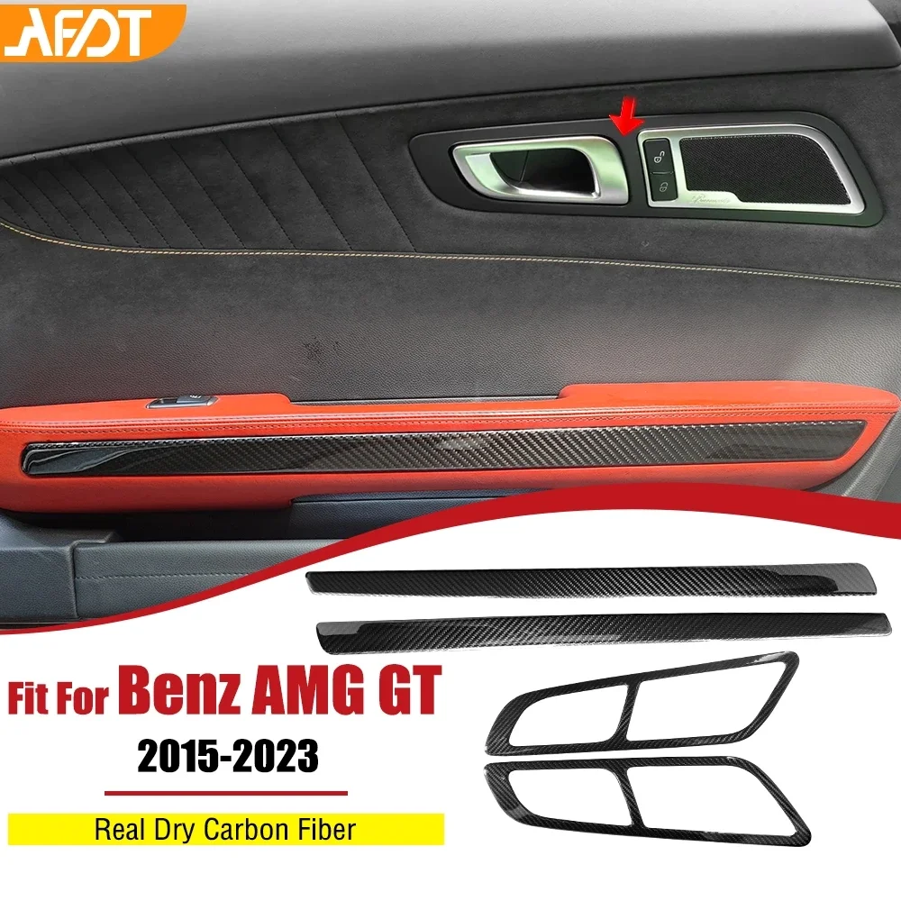 AFDT для Benz AMG GT GTS GTR C190 R190 2015-2018, внутренняя дверная панель из углеродного волокна, ручка, рамка, наклейки, автомобильные аксессуары
AFDT для Benz AMG GT GTS GTR C190 R190 2015-2018, внутренняя дверная панель из углеродного волокна, ручка, рамка, наклейки, автомобильные аксессуары