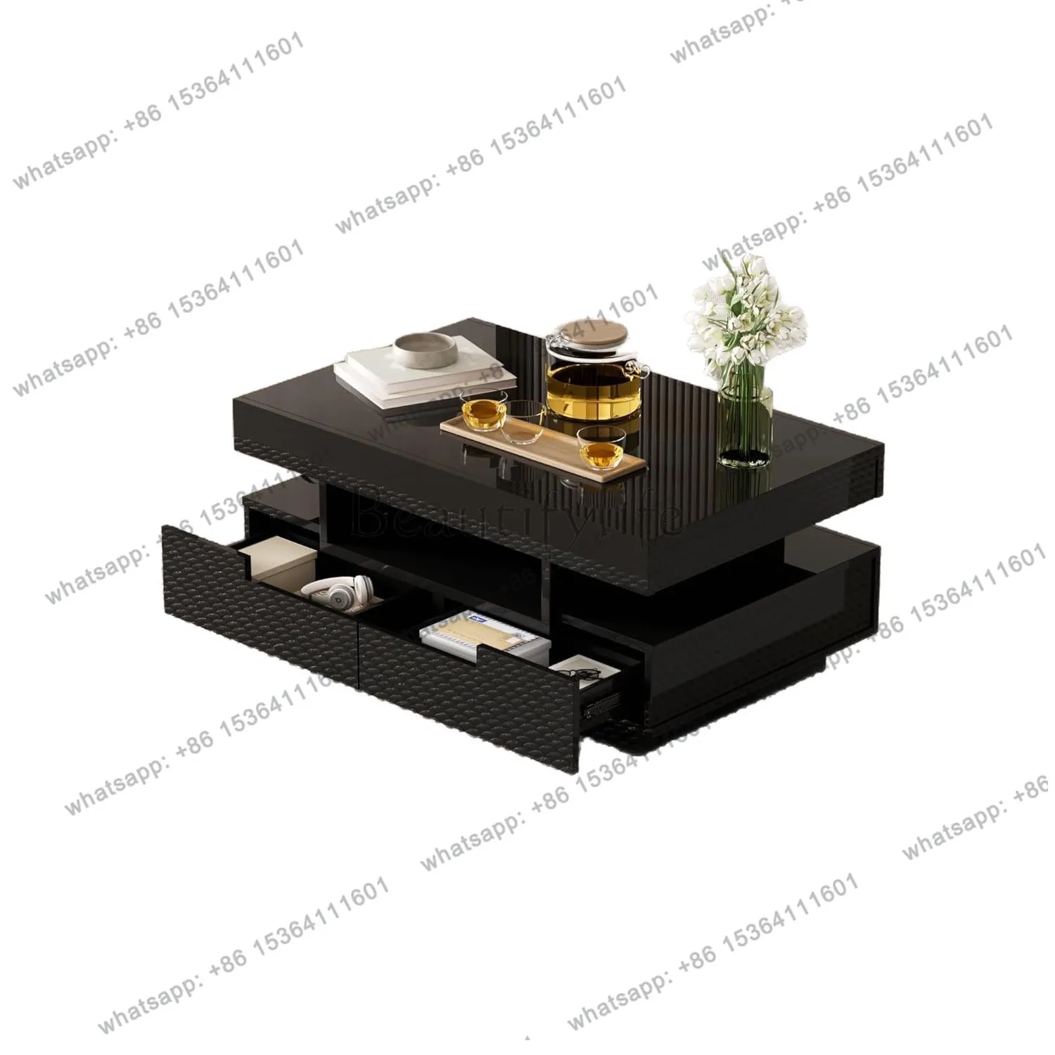 Cross-border premium storage table light luxury coffee table small apartment versatile simple modern furniture
Cross-border premium storage table light luxury coffee table small apartment versatile simple modern furniture