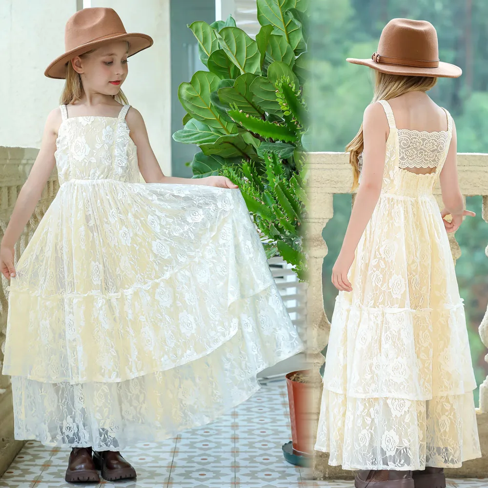 Toddler Girl Summer Princess Dress floral Boho Sleeveless Lace Ruffle Dress Girls Gowns for 3-8Y Holiday Dresses Outdoor seaside
Toddler Girl Summer Princess Dress floral Boho Sleeveless Lace Ruffle Dress Girls Gowns for 3-8Y Holiday Dresses Outdoor seaside