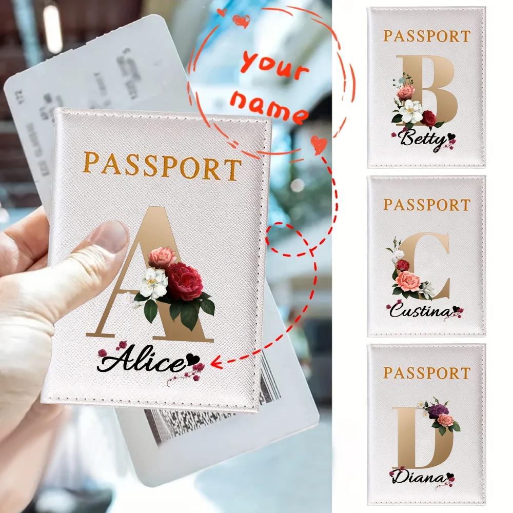 Customized Name Beautiful Flowers 26 Letter PU Passport Holder, Ultra-Thin Travel Wallet, ID and Business Card Case
Customized Name Beautiful Flowers 26 Letter PU Passport Holder, Ultra-Thin Travel Wallet, ID and Business Card Case