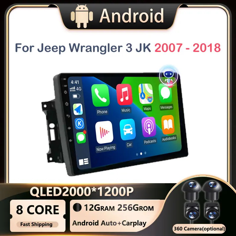 4G 10"Android OS Multimedia Video Player Radio Navigation stereo GPS 2din BT 5.0 For Jeep Wrangler 3 JK 2007 2008 2009- 2018 Car
4G 10"Android OS Multimedia Video Player Radio Navigation stereo GPS 2din BT 5.0 For Jeep Wrangler 3 JK 2007 2008 2009- 2018 Car