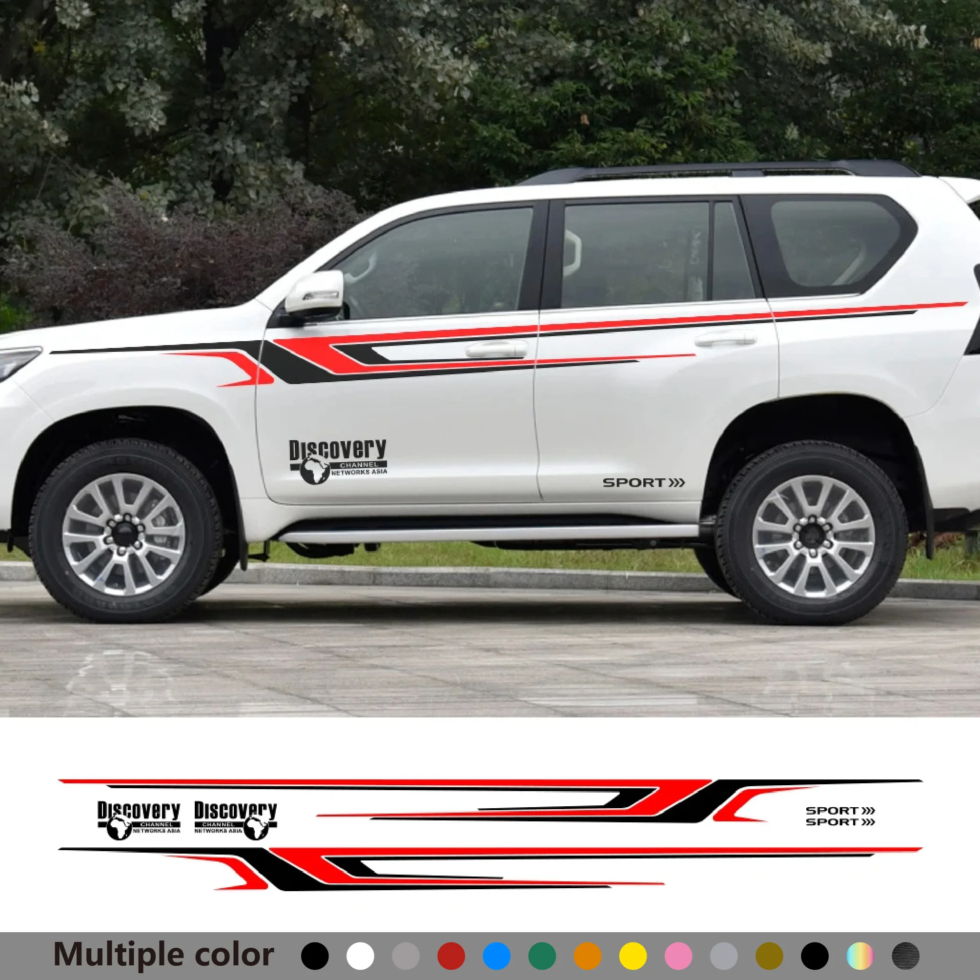 2PCS Sport Car Door Waist Lines Stripes Vinyl Decal For Toyota Prado Land Cruiser Auto Body Door Side Decor Stickers Accessories
2PCS Sport Car Door Waist Lines Stripes Vinyl Decal For Toyota Prado Land Cruiser Auto Body Door Side Decor Stickers Accessories