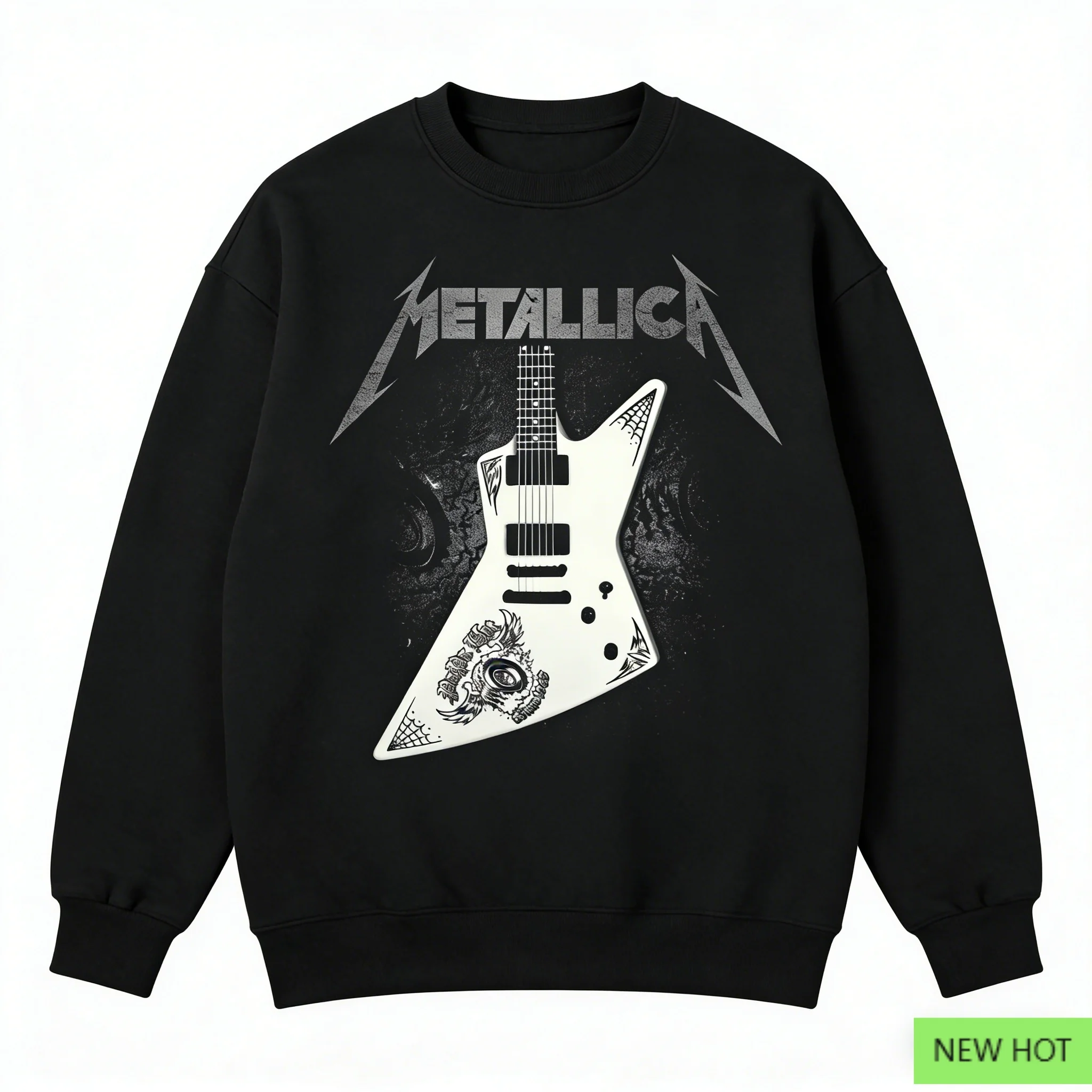Толстовка Metallica с логотипом и декором с молнией, V-образная гитара, черный принт, повседневная уличная одежда унисекс для любителей металлов
Толстовка Metallica с логотипом и декором с молнией, V-образная гитара, черный принт, повседневная уличная одежда унисекс для любителей металлов