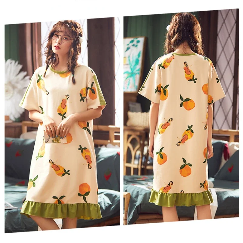 Nightgowns Women's Clothing Homewear Summer New Thin Sweet Comfort Casual Versatile Wearable Breathable Stylish Loose Large Size
Nightgowns Women's Clothing Homewear Summer New Thin Sweet Comfort Casual Versatile Wearable Breathable Stylish Loose Large Size