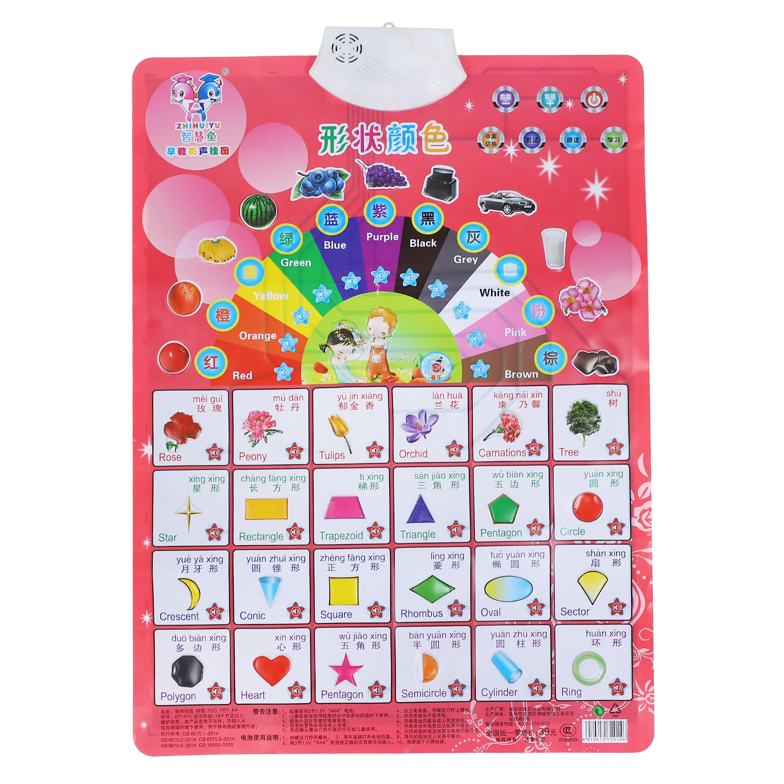 Early Education Audio Wall Chart Toy Electronic Poster Kids Educational Toys Pvc Interactive Toddler Learning
Early Education Audio Wall Chart Toy Electronic Poster Kids Educational Toys Pvc Interactive Toddler Learning