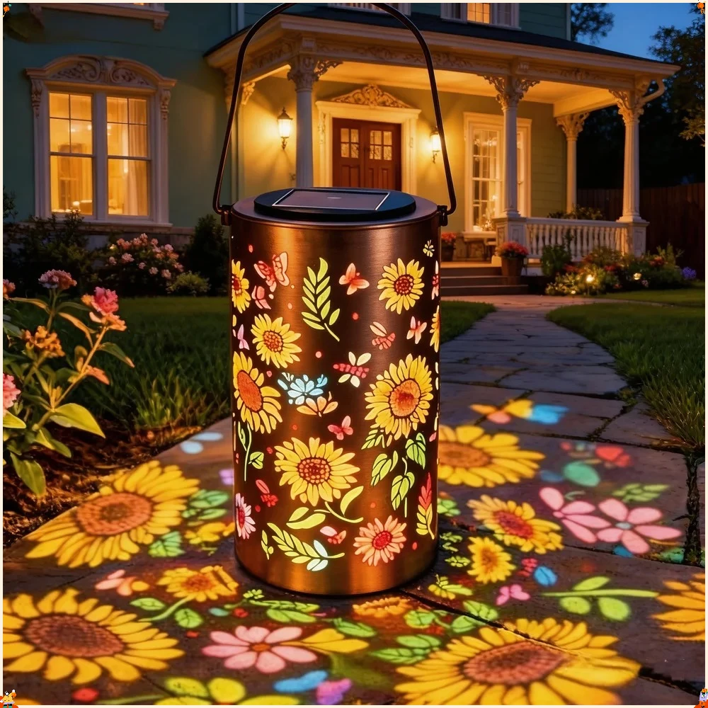 1PCS Colorful Sunflower Solar Lanterns Outdoor Waterproof Projection Hanging Solar Powered Garden Light Porch Lawn Pathway Decor
1PCS Colorful Sunflower Solar Lanterns Outdoor Waterproof Projection Hanging Solar Powered Garden Light Porch Lawn Pathway Decor