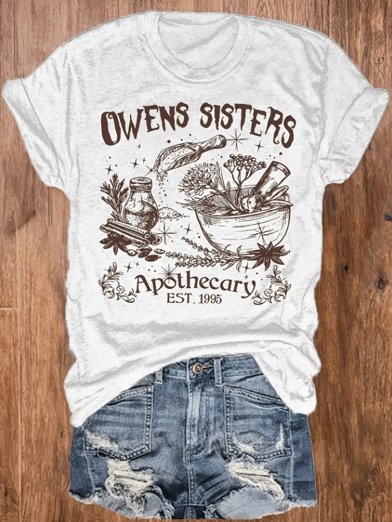 Plus size women's short sleeve T-shirt Owens Sisters Apothecary Est 1995 breathable fabric summer outfits women's clothing
Plus size women's short sleeve T-shirt Owens Sisters Apothecary Est 1995 breathable fabric summer outfits women's clothing