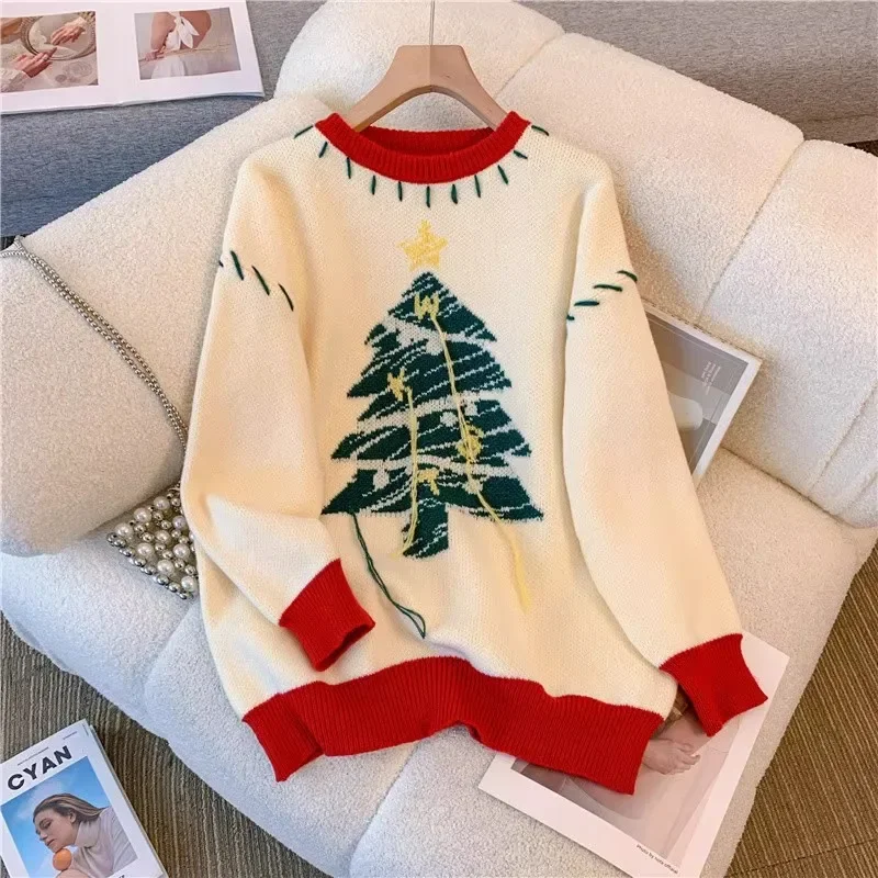 DAYIFUN-Christmas Tree Tassel Design Sweaters Women Autumn Winter Round Neck Contrast Knitted Pullovers Soft Jumpers Top Fashion
DAYIFUN-Christmas Tree Tassel Design Sweaters Women Autumn Winter Round Neck Contrast Knitted Pullovers Soft Jumpers Top Fashion