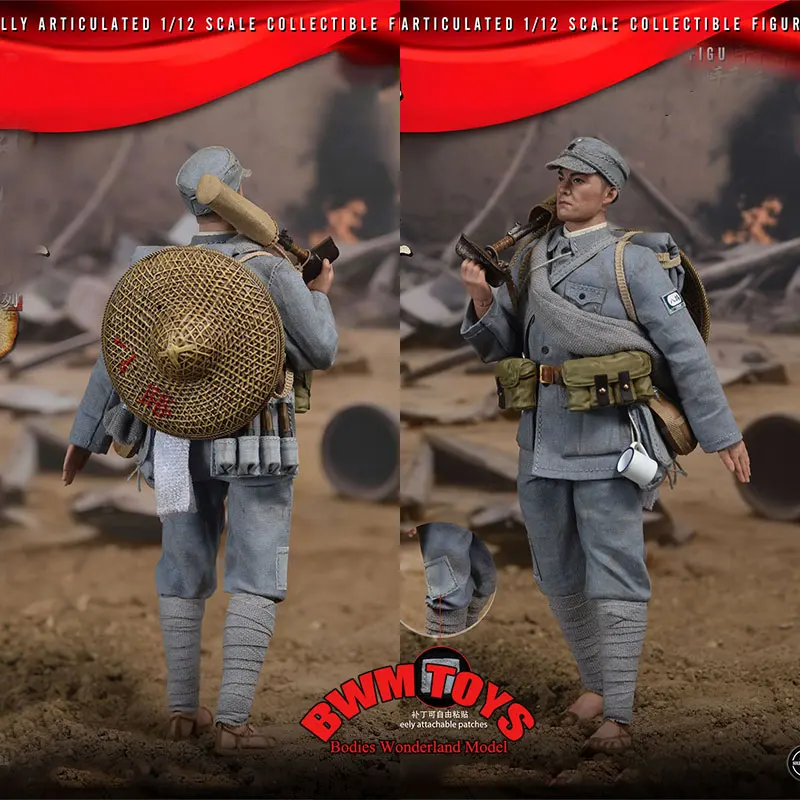 SOLDIERSTORY SSM011 1/12 Scale Male Soldier Communist Party Eighth Route Army Grenade Thrower 6in Action Figure Doll Collection
SOLDIERSTORY SSM011 1/12 Scale Male Soldier Communist Party Eighth Route Army Grenade Thrower 6in Action Figure Doll Collection