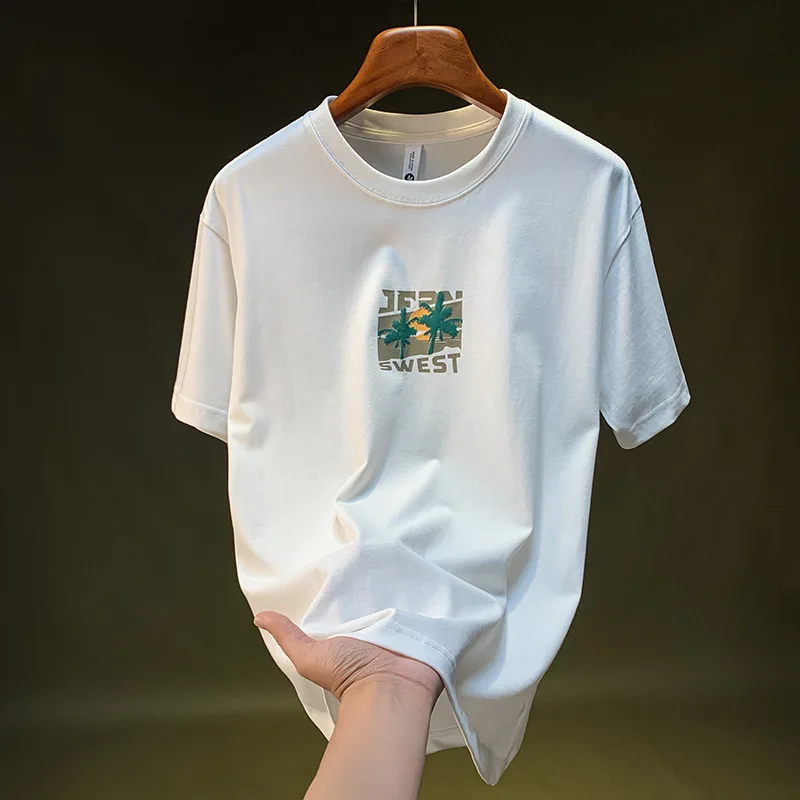 2025 summer thin short sleeved T-shirt for men with simple print, loose and quick drying trend, casual half sleeved clothes
2025 summer thin short sleeved T-shirt for men with simple print, loose and quick drying trend, casual half sleeved clothes