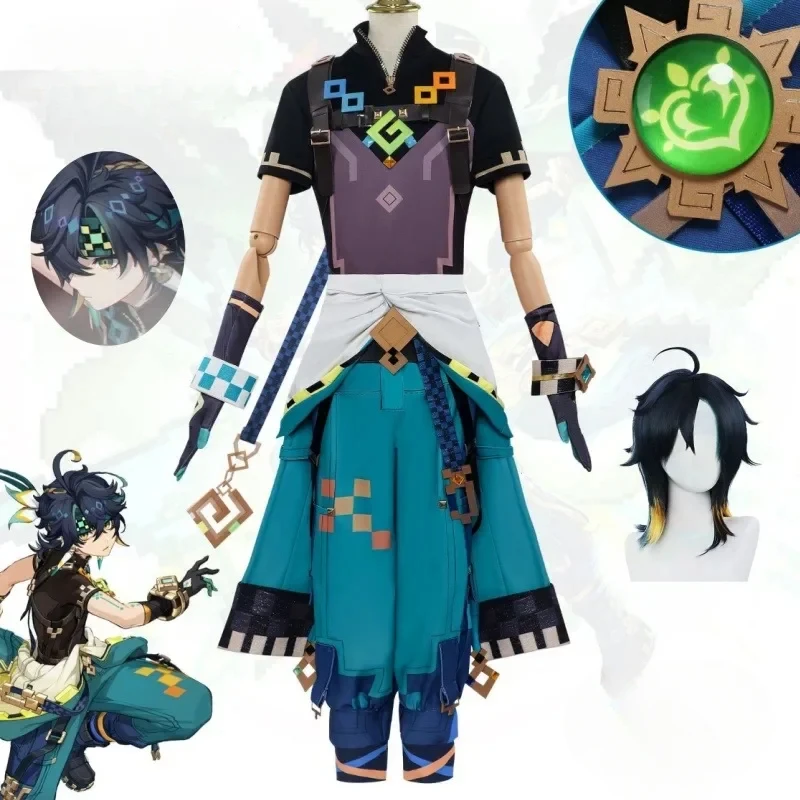 Genshin Impact Kinich Косплей Костюм Игра Полный комплект парик Kinich Аниме Ролевая игра Хэллоуин Активность Вечеринка Comic Con Костюмы 2025
Genshin Impact Kinich Косплей Костюм Игра Полный комплект парик Kinich Аниме Ролевая игра Хэллоуин Активность Вечеринка Comic Con Костюмы 2025