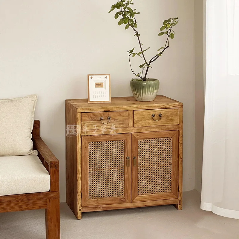 Wabi Sanfeng Solid Wood Entrance Shoe Cabinet Homestay Old Elm Log Side Cabinet Decorative Cabinet Household Living Room Storage
Wabi Sanfeng Solid Wood Entrance Shoe Cabinet Homestay Old Elm Log Side Cabinet Decorative Cabinet Household Living Room Storage