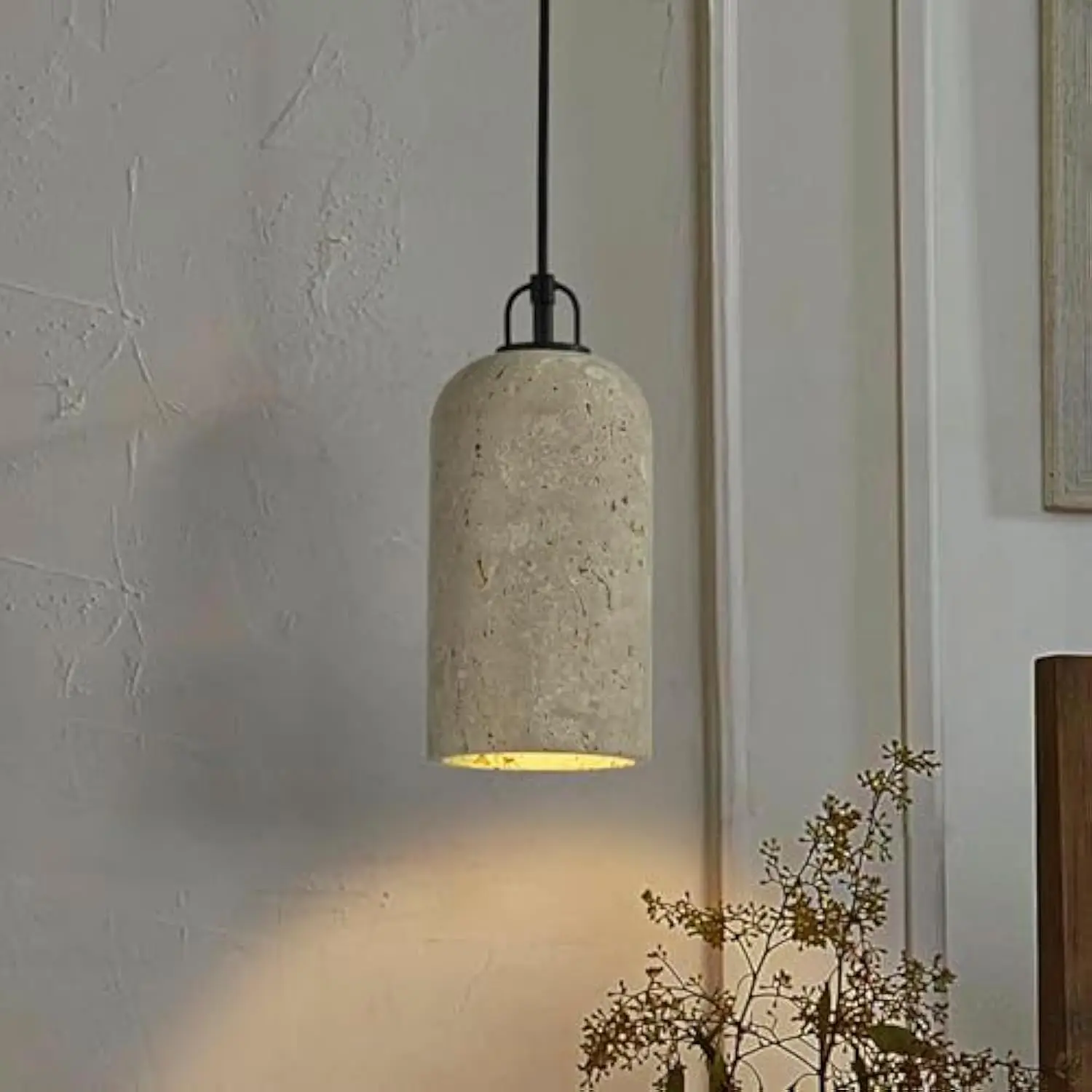 1-Light W5In Modern Famhouse Pendant Light Single Natural Travetine Stone Shade Coastal Cylinder Hanging Light for Bedroom and
1-Light W5In Modern Famhouse Pendant Light Single Natural Travetine Stone Shade Coastal Cylinder Hanging Light for Bedroom and