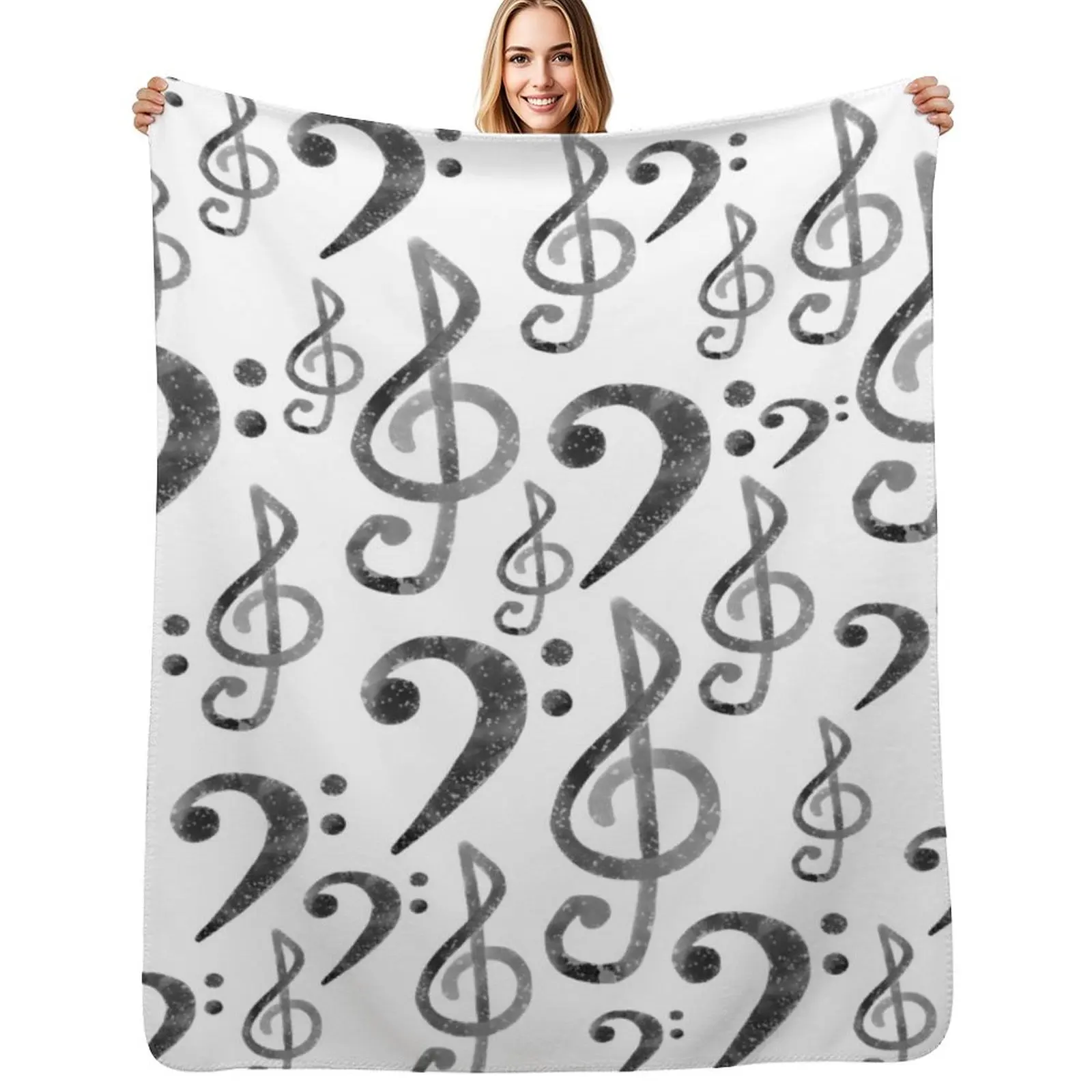 Watercolor Bass and Treble Clefs Throw Blanket Stylish Couch Blanket for Home Living Room
Watercolor Bass and Treble Clefs Throw Blanket Stylish Couch Blanket for Home Living Room