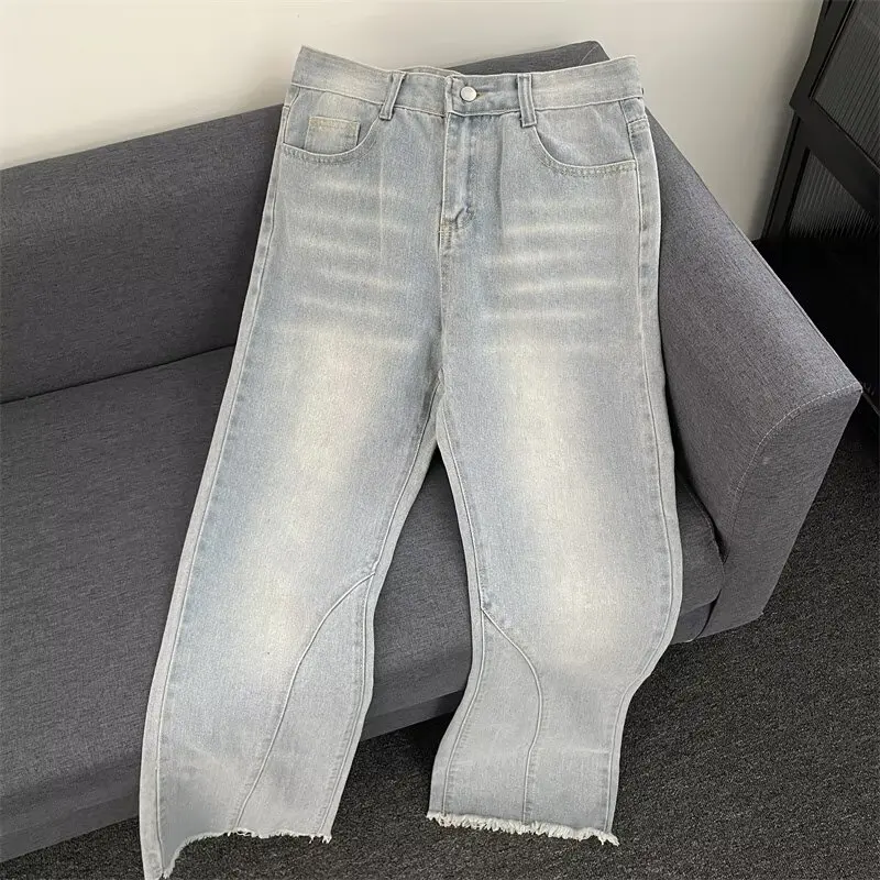 TT Original American Retro Men's Bell Bottom Jeans Casual Loose Wide Leg Floor Length Trousers Breathable Summer Jeans
TT Original American Retro Men's Bell Bottom Jeans Casual Loose Wide Leg Floor Length Trousers Breathable Summer Jeans