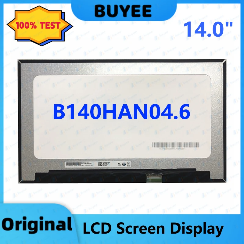 14.0" New B140HAN04.6 LCD Screen For Dell Latitude 14 7400 LCD Display Panel 30 pins FHD 1920x1080 Replacement
14.0" New B140HAN04.6 LCD Screen For Dell Latitude 14 7400 LCD Display Panel 30 pins FHD 1920x1080 Replacement
