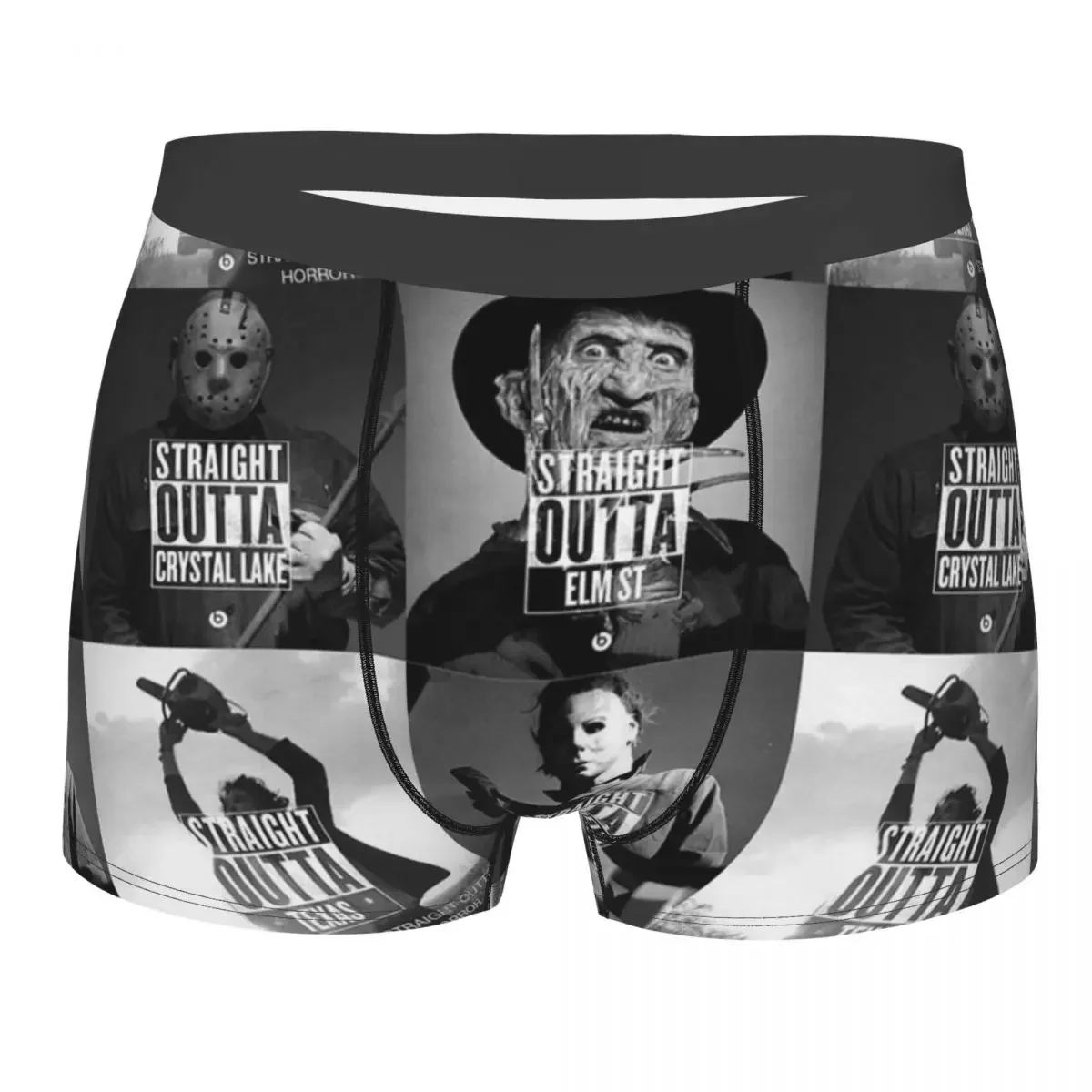 Horror Movie Foursome Man Underwear Boxer Shorts Panties Funny Breathable Underpants for Homme S-XXL
Horror Movie Foursome Man Underwear Boxer Shorts Panties Funny Breathable Underpants for Homme S-XXL