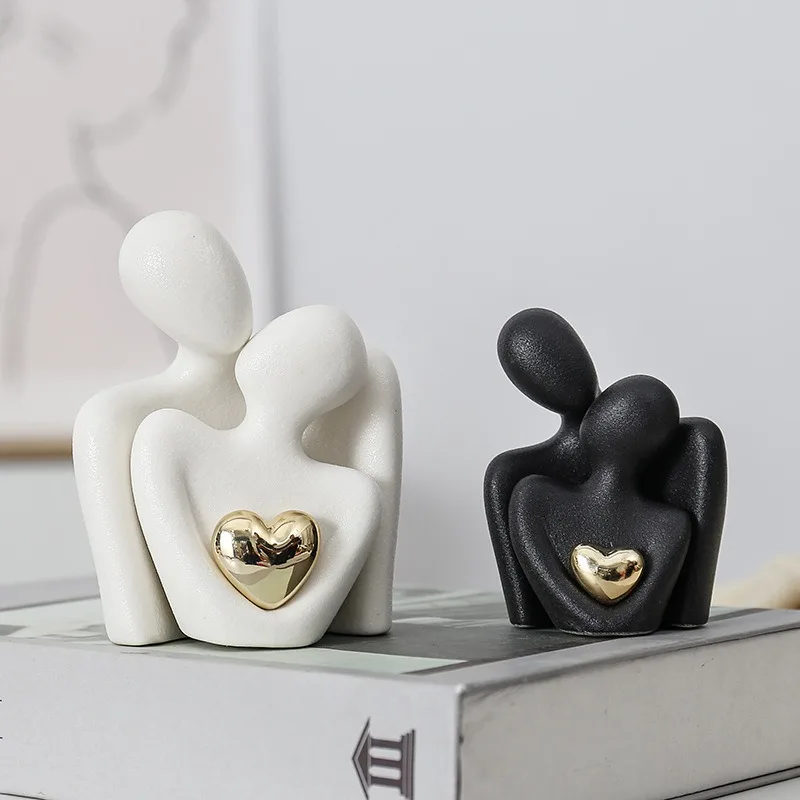 1 Pair Couple Hugging Figurine Ceramic Couple Statue Abstract Modern Sculpture Love Figurines Art Craft Couple Home Accents
1 Pair Couple Hugging Figurine Ceramic Couple Statue Abstract Modern Sculpture Love Figurines Art Craft Couple Home Accents