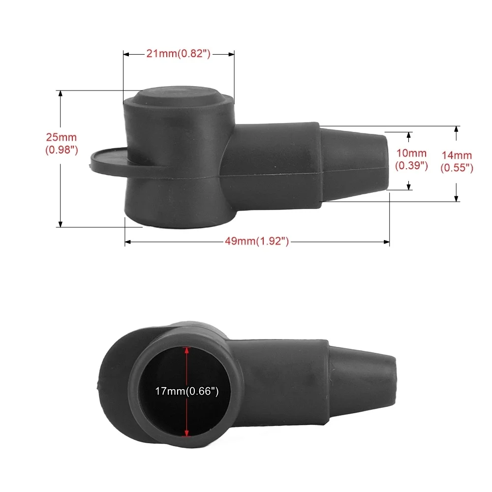10/6 PCS Silicone Rubber Positive Negative Battery Terminal Covers Car Battery Insulation Protective Cable Lug Protector Caps
10/6 PCS Silicone Rubber Positive Negative Battery Terminal Covers Car Battery Insulation Protective Cable Lug Protector Caps