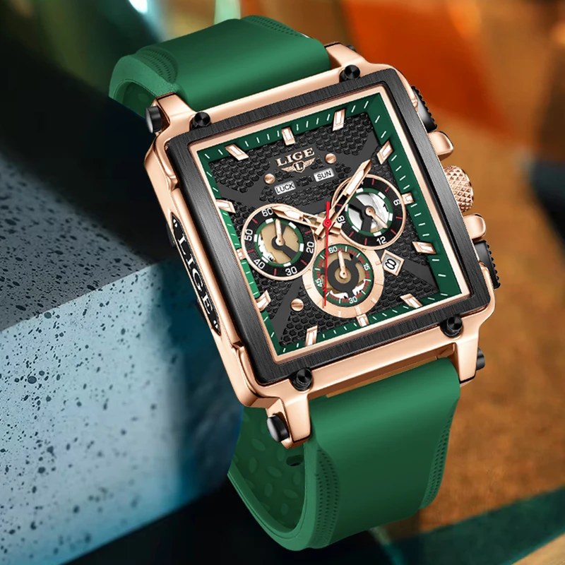 LIGE Fashion Sports Watches For Men Casual Big Dial Unique Square Hollow Design Quartz Wristwatches Waterproof Chrongraph Male
LIGE Fashion Sports Watches For Men Casual Big Dial Unique Square Hollow Design Quartz Wristwatches Waterproof Chrongraph Male