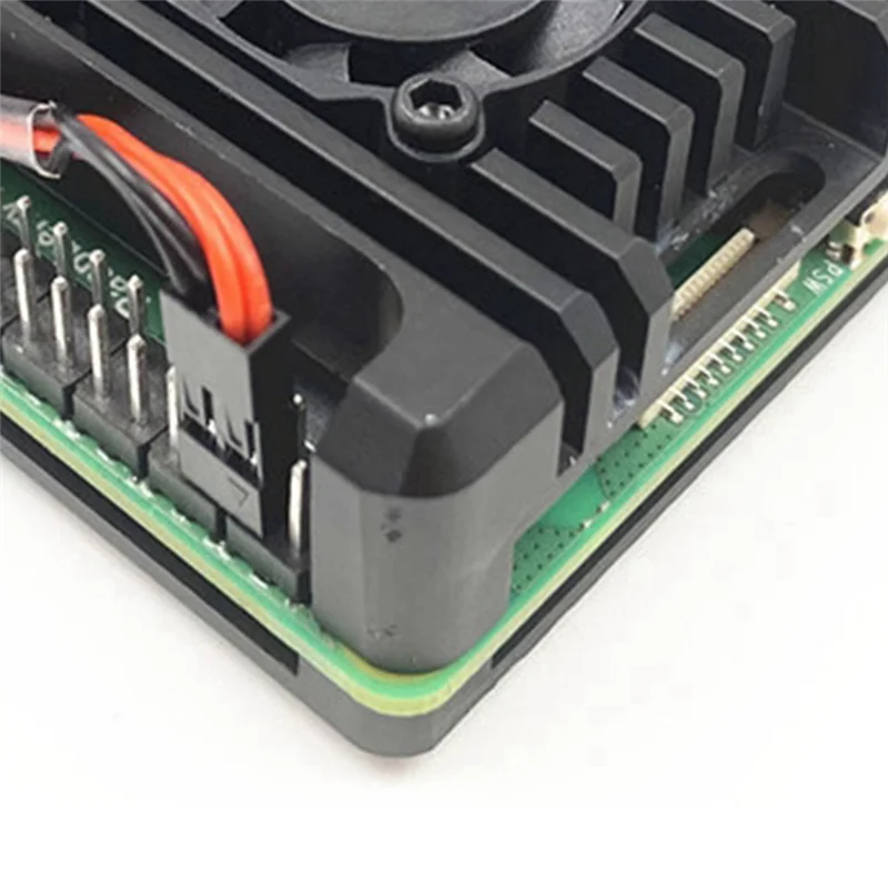 Aluminum Alloy Case Cover Cooling Protective Box With PWM Fan For Raspberry Pi 5 
Aluminum Alloy Case Cover Cooling Protective Box With PWM Fan For Raspberry Pi 5