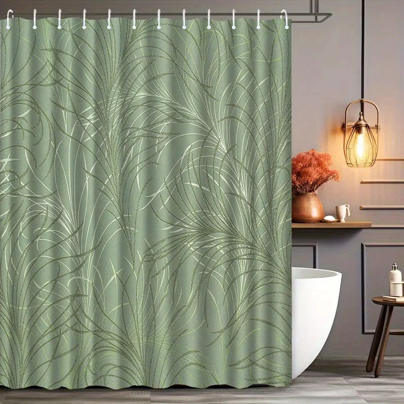 Green Plant Shower Curtain Palm Leaf Pattern Waterproof Polyester Bathroom Decor Bath Curtain Set
Green Plant Shower Curtain Palm Leaf Pattern Waterproof Polyester Bathroom Decor Bath Curtain Set