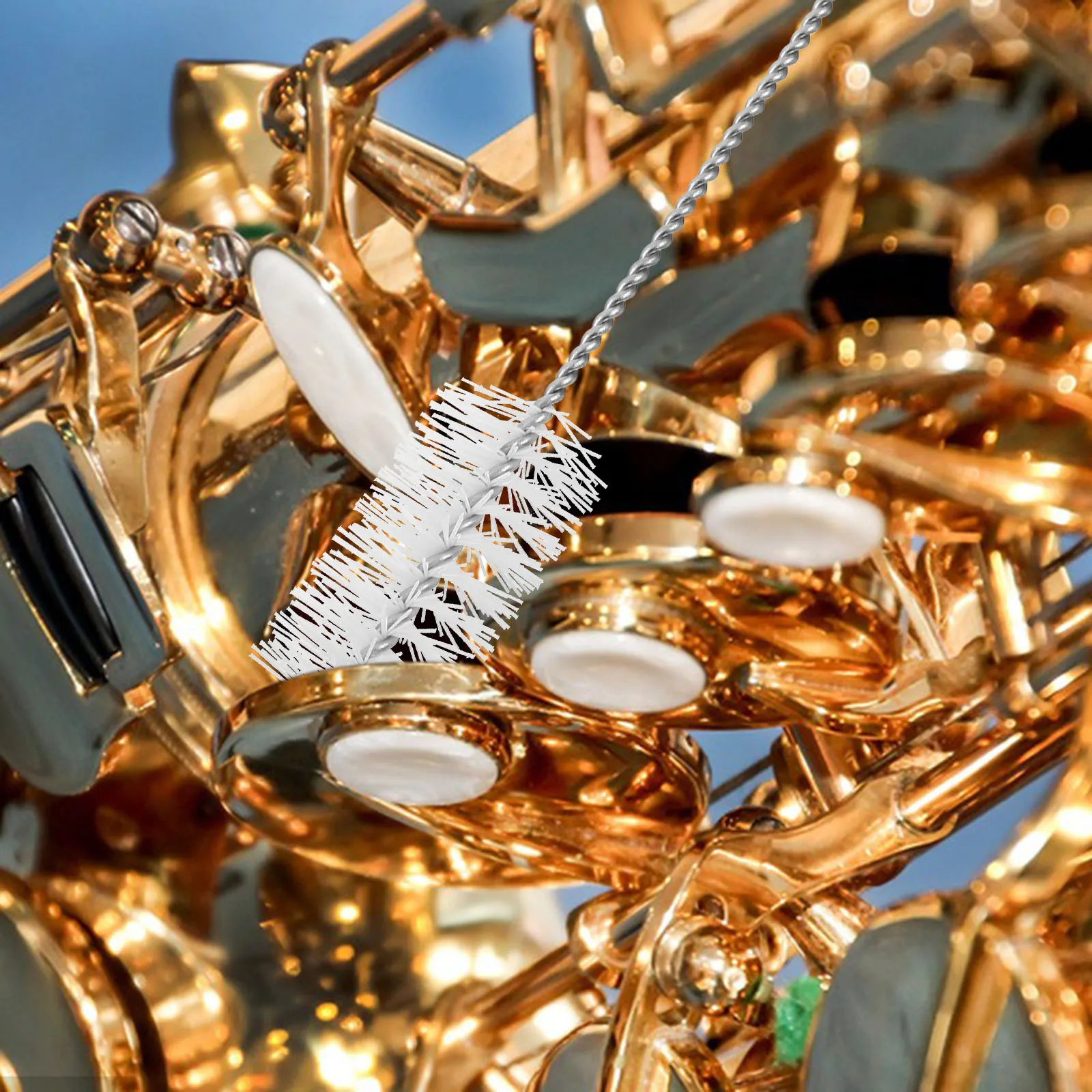 2Pcs Music Instrument Cleaning Brush for Flute Sax Alto Sax Lightweight Portable Maintenance Brush for Horns Saxophone Cleaning
2Pcs Music Instrument Cleaning Brush for Flute Sax Alto Sax Lightweight Portable Maintenance Brush for Horns Saxophone Cleaning